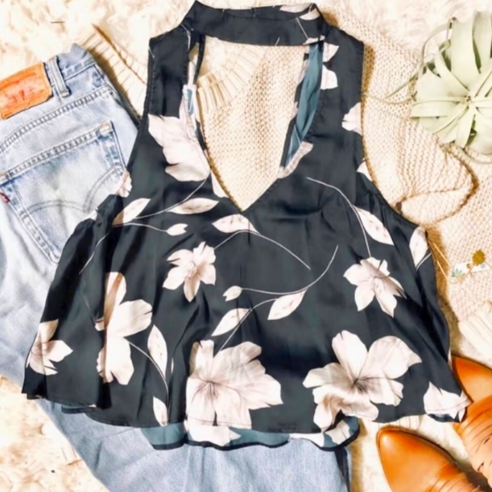 Show Me You Mumu Casey Collar Top